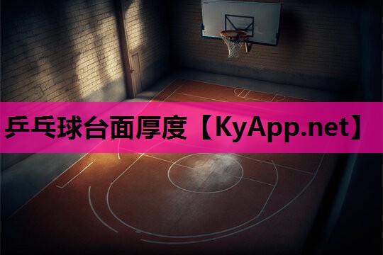 乒乓球台面厚度